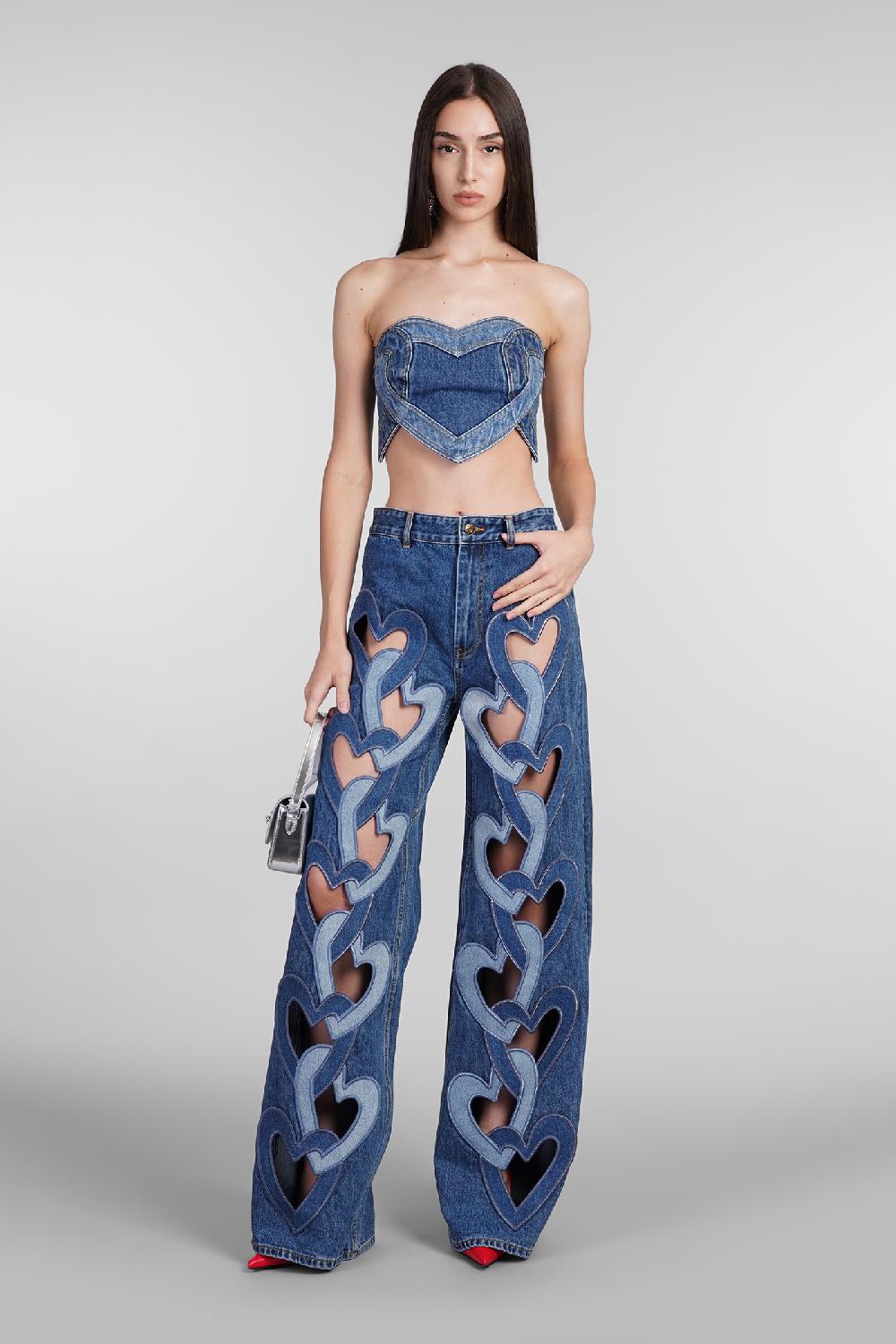 Deliberti Area Topwear in cotone blu cod. 406964 - Deliberti The Luxury Shopping Vendita Calda