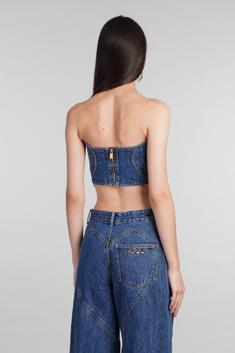 Deliberti Area Topwear in cotone blu cod. 406964 - Deliberti The Luxury Shopping Vendita Calda