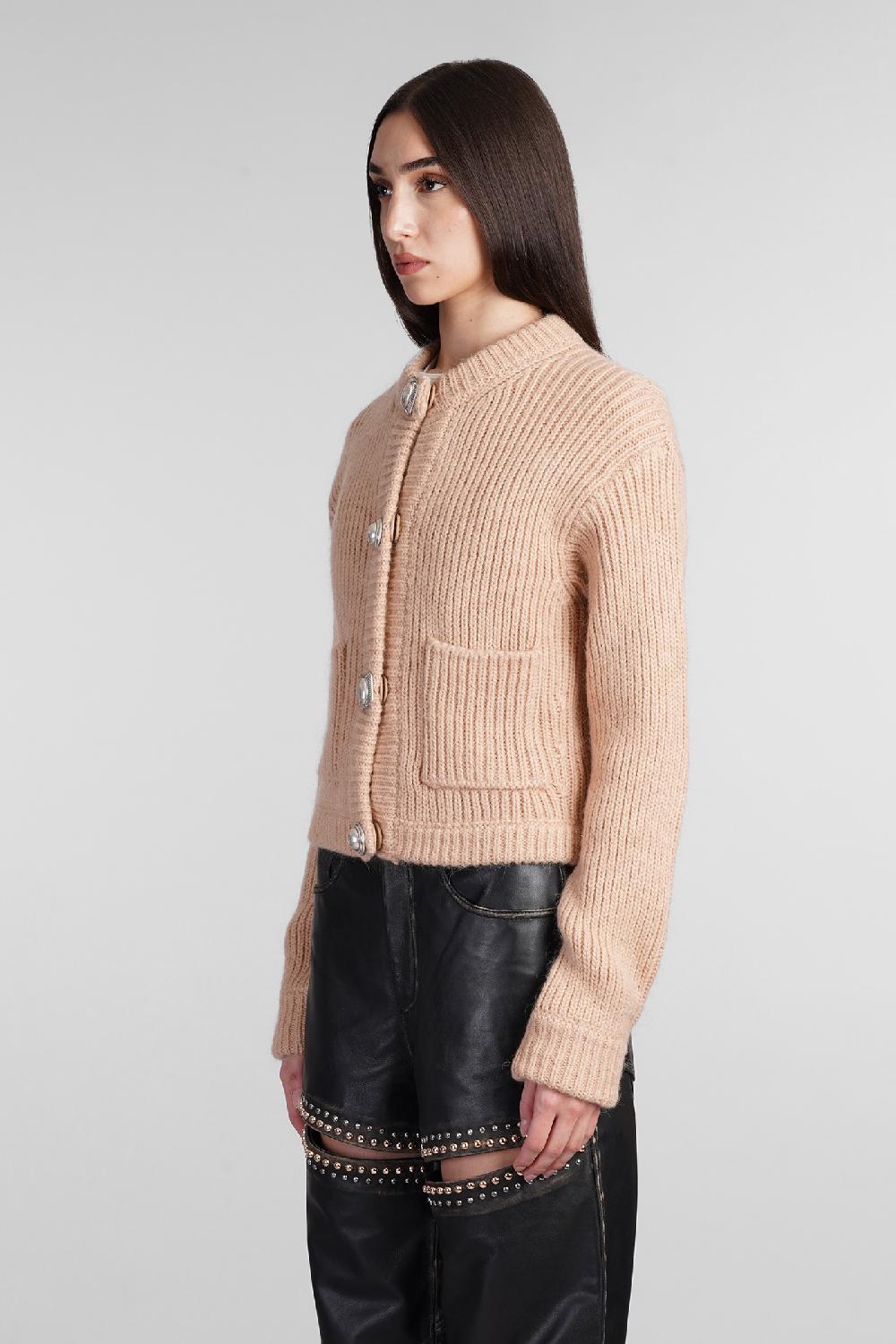 Deliberti Area Cardigan in acrilico beige cod. 409263 - Deliberti The Luxury Shopping Grandi sconti