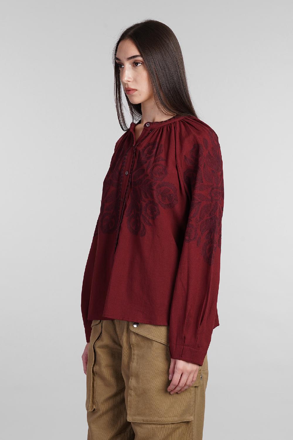 Deliberti Antik Batik Camicia eglantine in cotone bordeaux cod. 406692 - Deliberti The Luxury Shopping Qualità