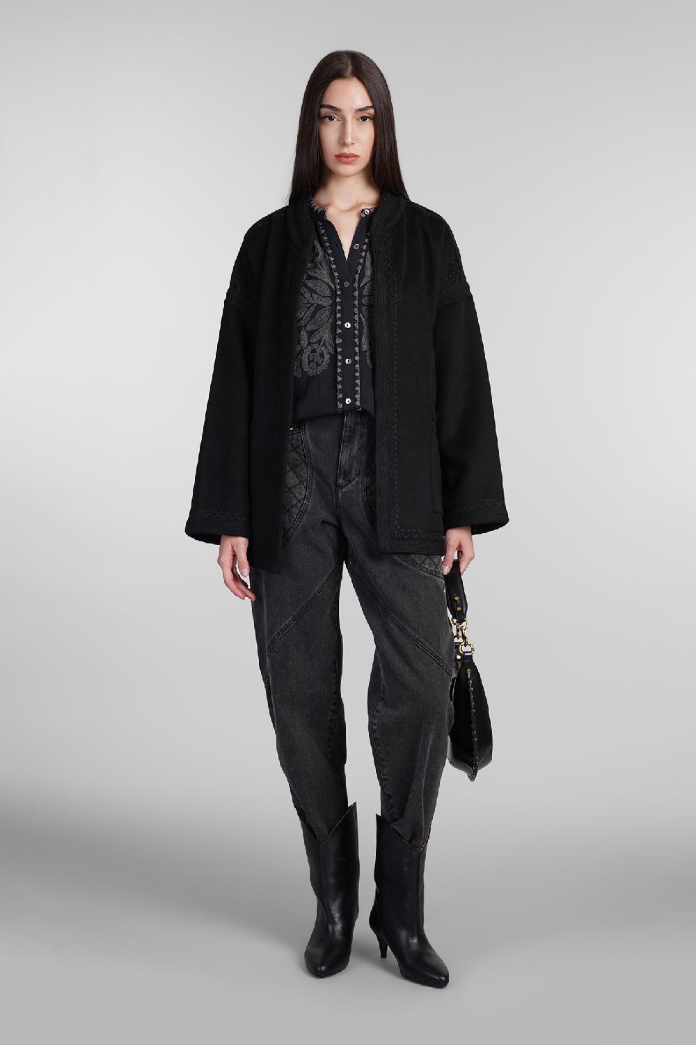 Deliberti Antik Batik Camicia eglantine in cotone nero cod. 406693 - Deliberti The Luxury Shopping Vendita
