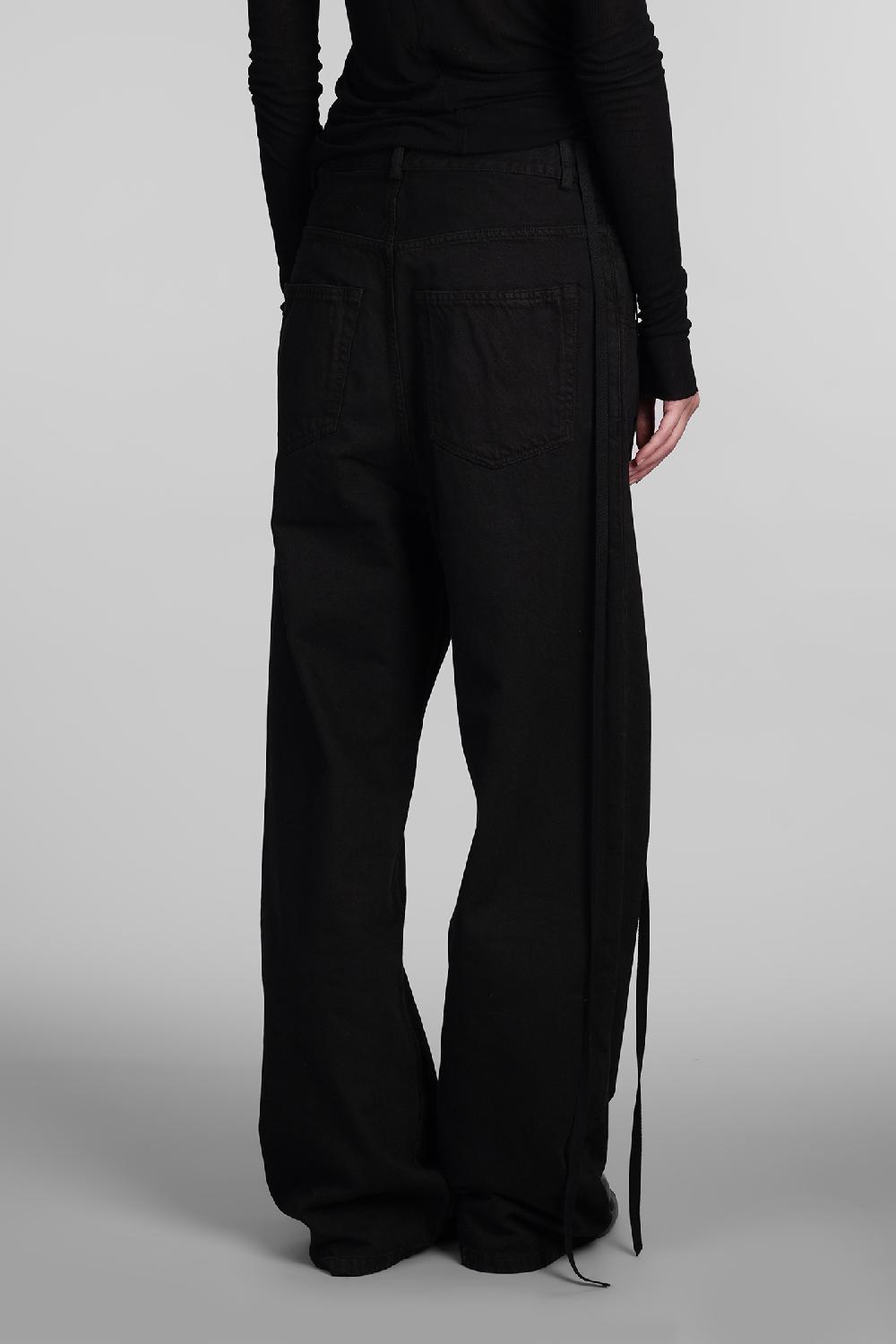 Deliberti Ann Demeulemeester Jeans polly in cotone nero cod. 406851 - Deliberti The Luxury Shopping Soddisfazione Garantita
