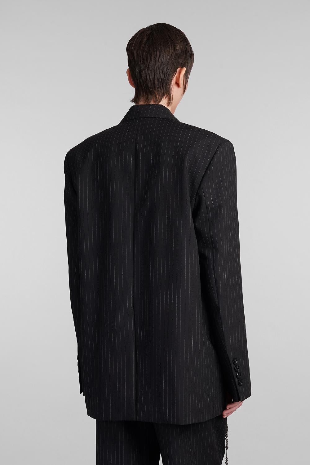 Deliberti Ann Demeulemeester Blazer lizzie in lana nera cod. 409431 - Deliberti The Luxury Shopping Acquista Ora