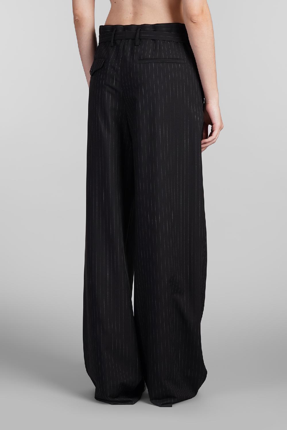 Deliberti Ann Demeulemeester Pantalone linna in lana nera cod. 409434 - Deliberti The Luxury Shopping Fino Al -60%