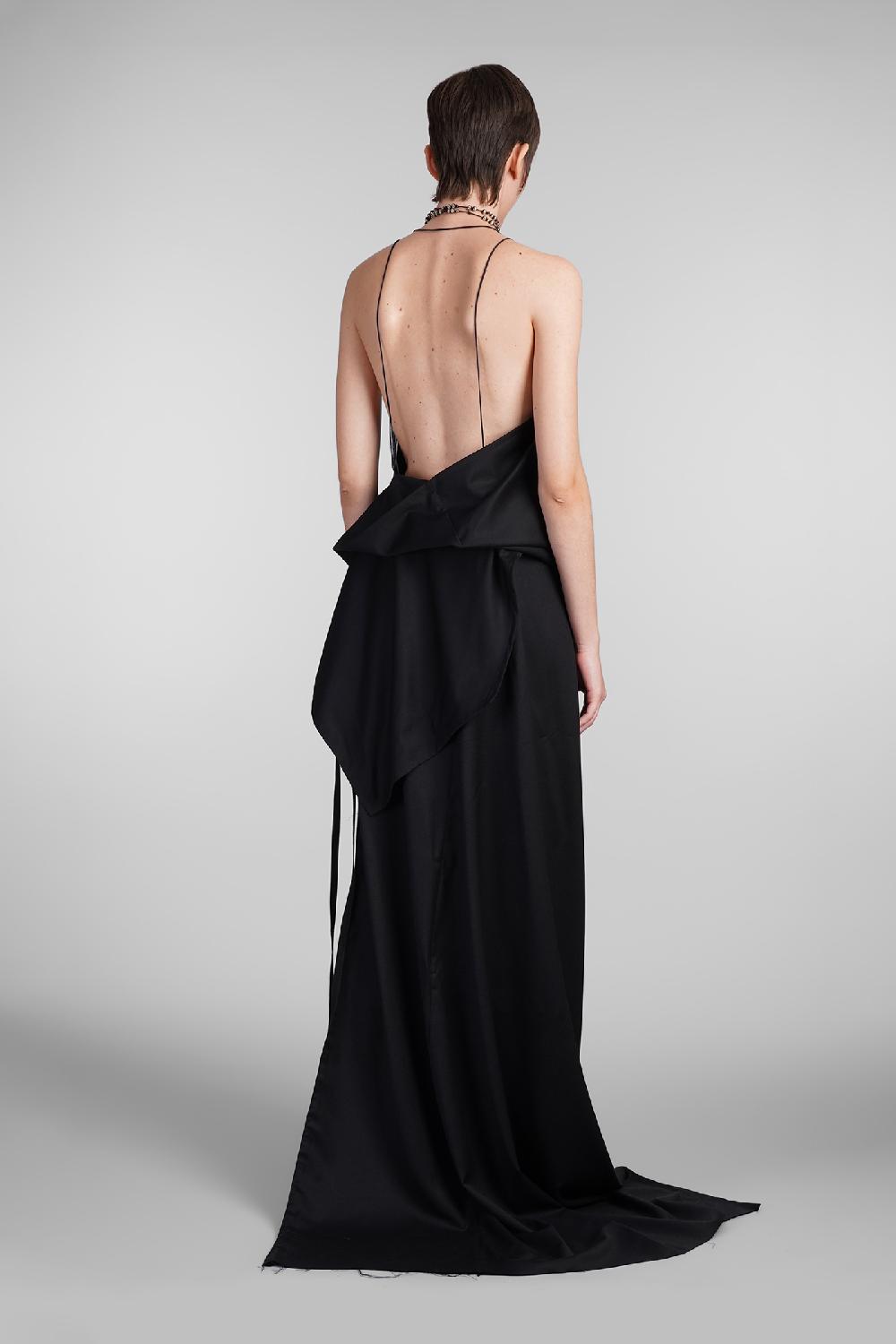 Deliberti Ann Demeulemeester Abito lief in lana nera cod. 409435 - Deliberti The Luxury Shopping Shopping Online