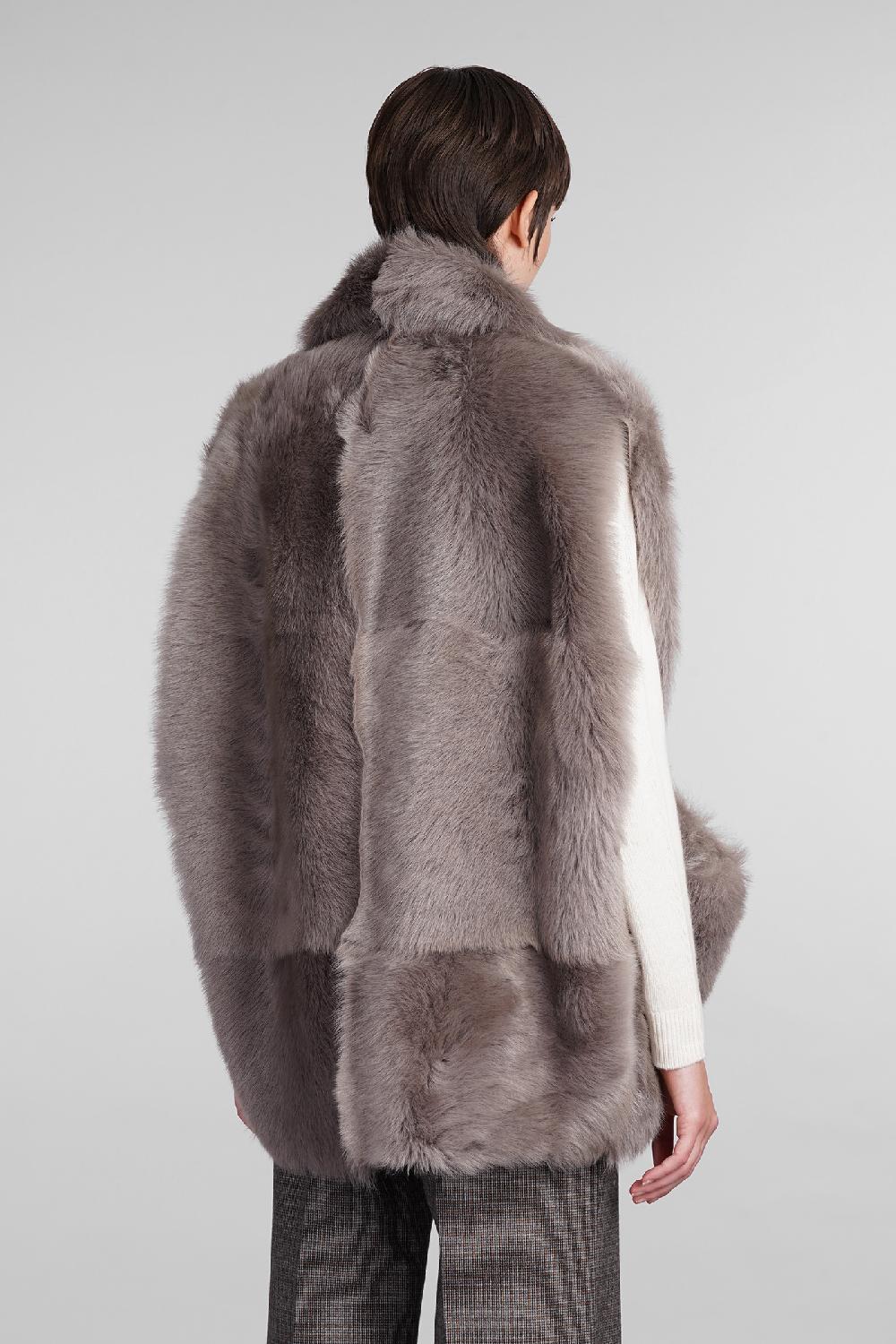 Deliberti Blancha Pelliccia in pelle taupe cod. 407903 - Deliberti The Luxury Shopping Only for today