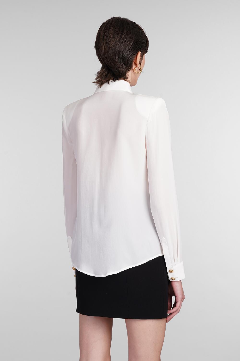 Deliberti Balmain Camicia in seta bianca cod. 381459 - Deliberti The Luxury Shopping Economico