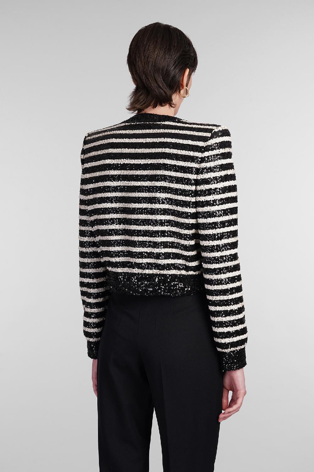 Deliberti Balmain Cardigan in poliestere nero cod. 403033 - Deliberti The Luxury Shopping In Vendita