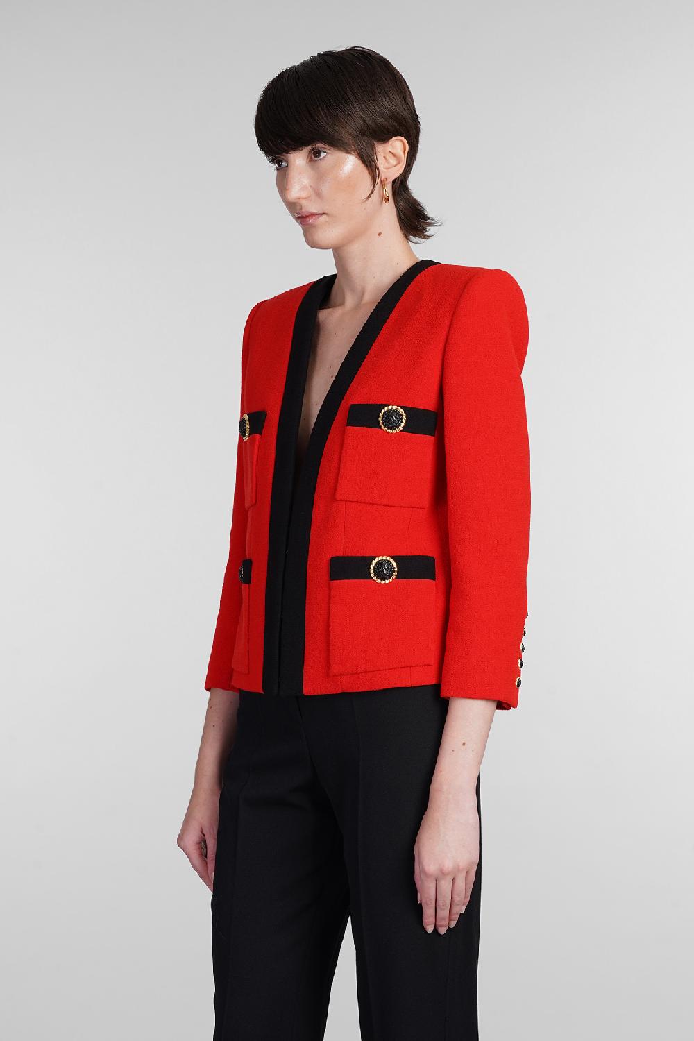 Deliberti Balmain Blazer in lana rossa cod. 403044 - Deliberti The Luxury Shopping Nuova