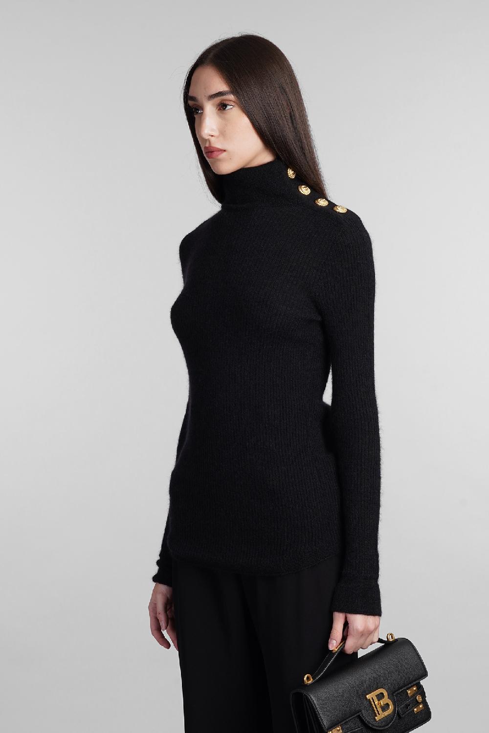 Deliberti Balmain Maglia in mohair nero cod. 406832 - Deliberti The Luxury Shopping Italy