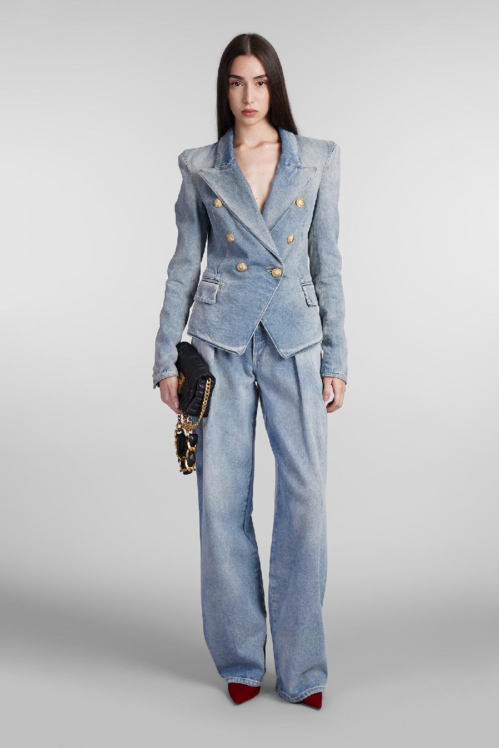 Deliberti Balmain Jeans in cotone blu cod. 406834 - Deliberti The Luxury Shopping 2025