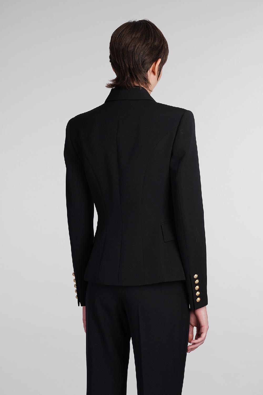 Deliberti Balmain Blazer in lana nera cod. 406839 - Deliberti The Luxury Shopping Promozione