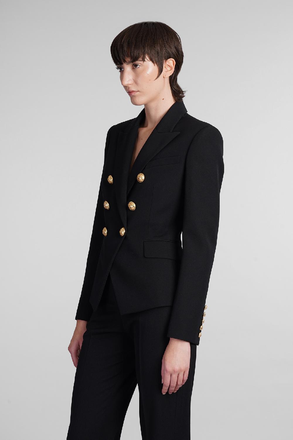 Deliberti Balmain Blazer in lana nera cod. 406839 - Deliberti The Luxury Shopping Promozione