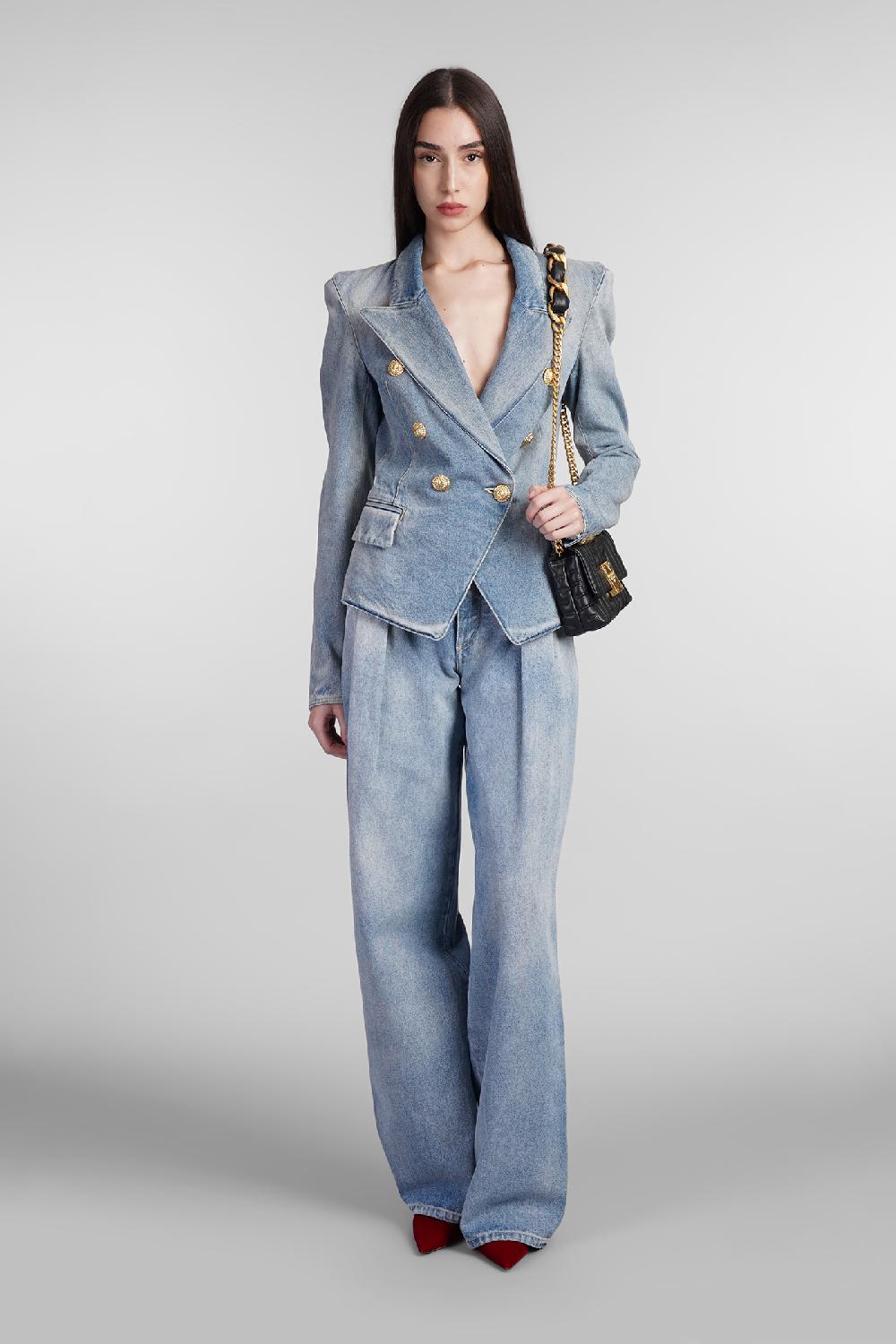 Deliberti Balmain Blazer in cotone blu cod. 406840 - Deliberti The Luxury Shopping Acquista Ora