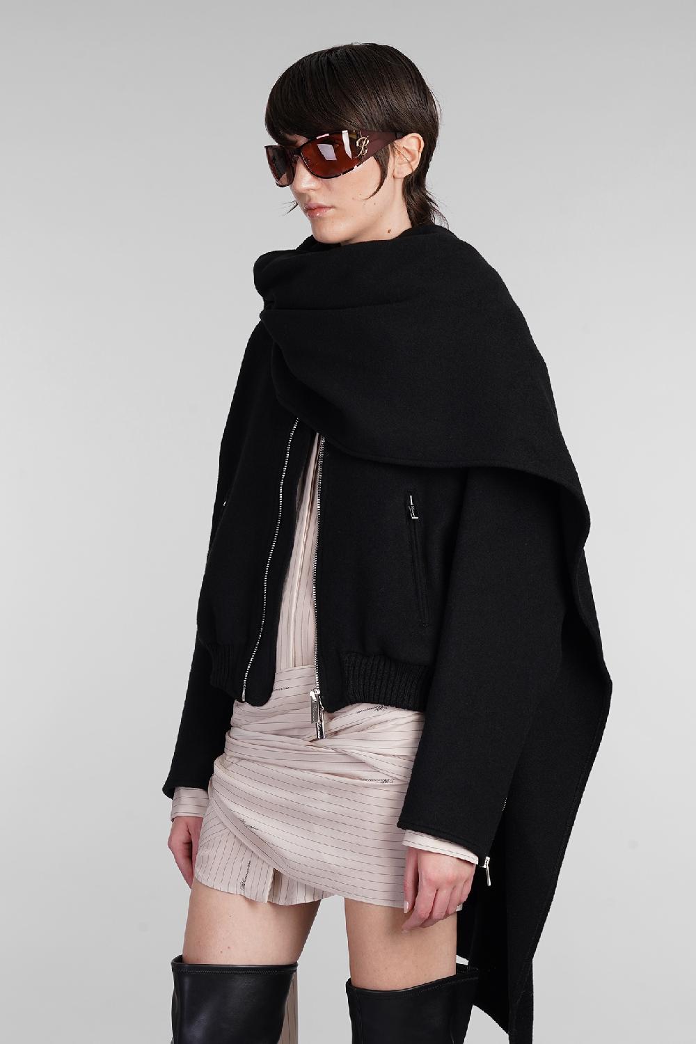 Deliberti Blumarine Bomber in lana nera cod. 403544 - Deliberti The Luxury Shopping Acquista Ora