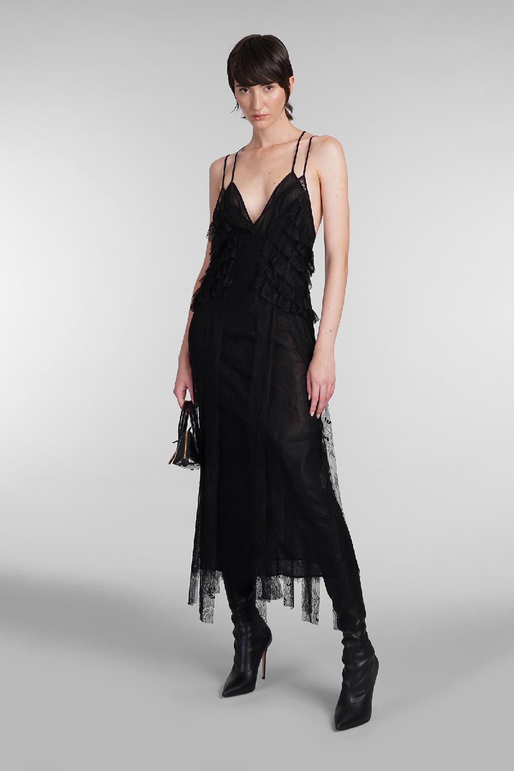 Deliberti Blumarine Abito in poliammide nera cod. 403546 - Deliberti The Luxury Shopping Consegna Veloce