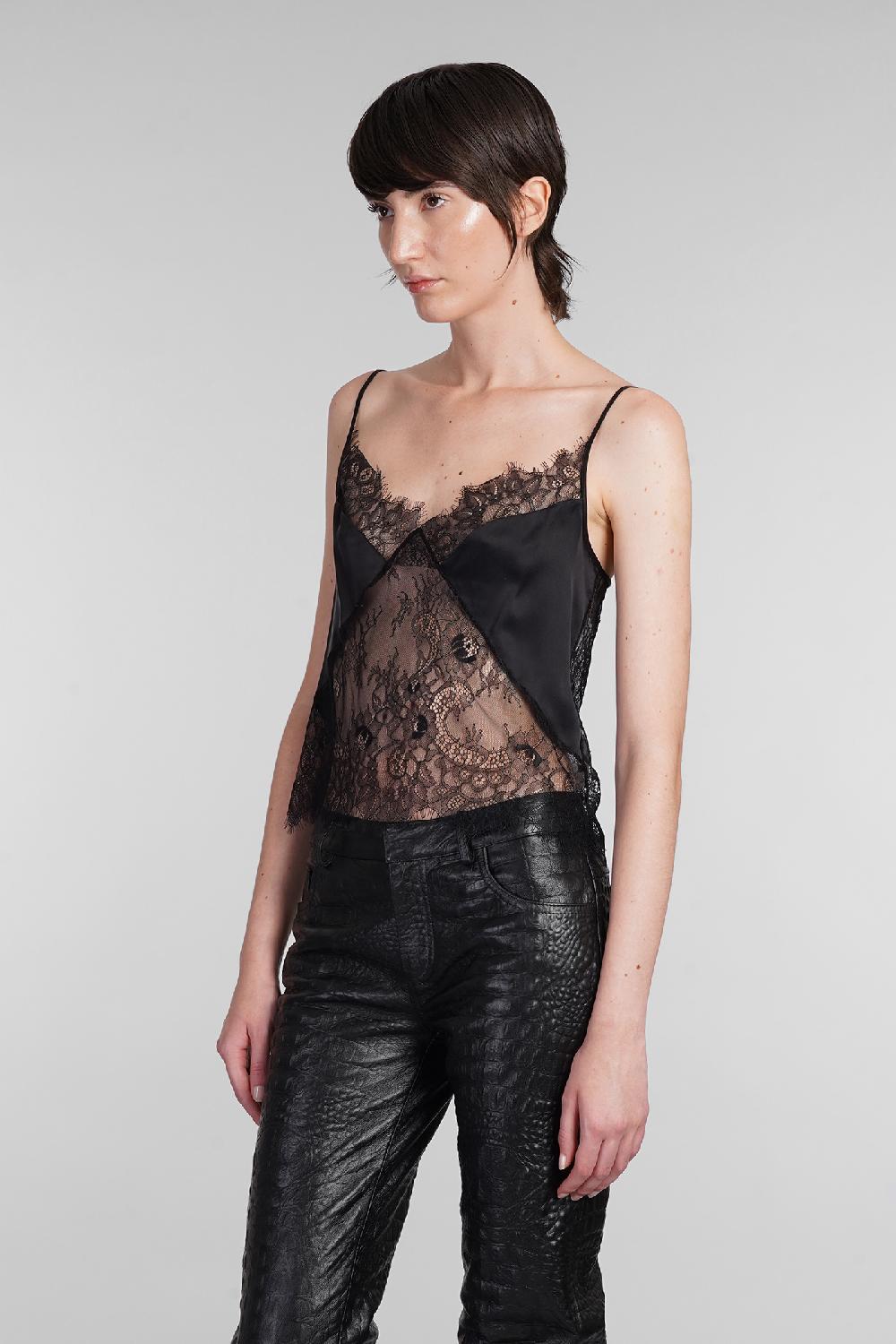 Deliberti Blumarine Topwear in poliammide nera cod. 403549 - Deliberti The Luxury Shopping Promozione Limitata