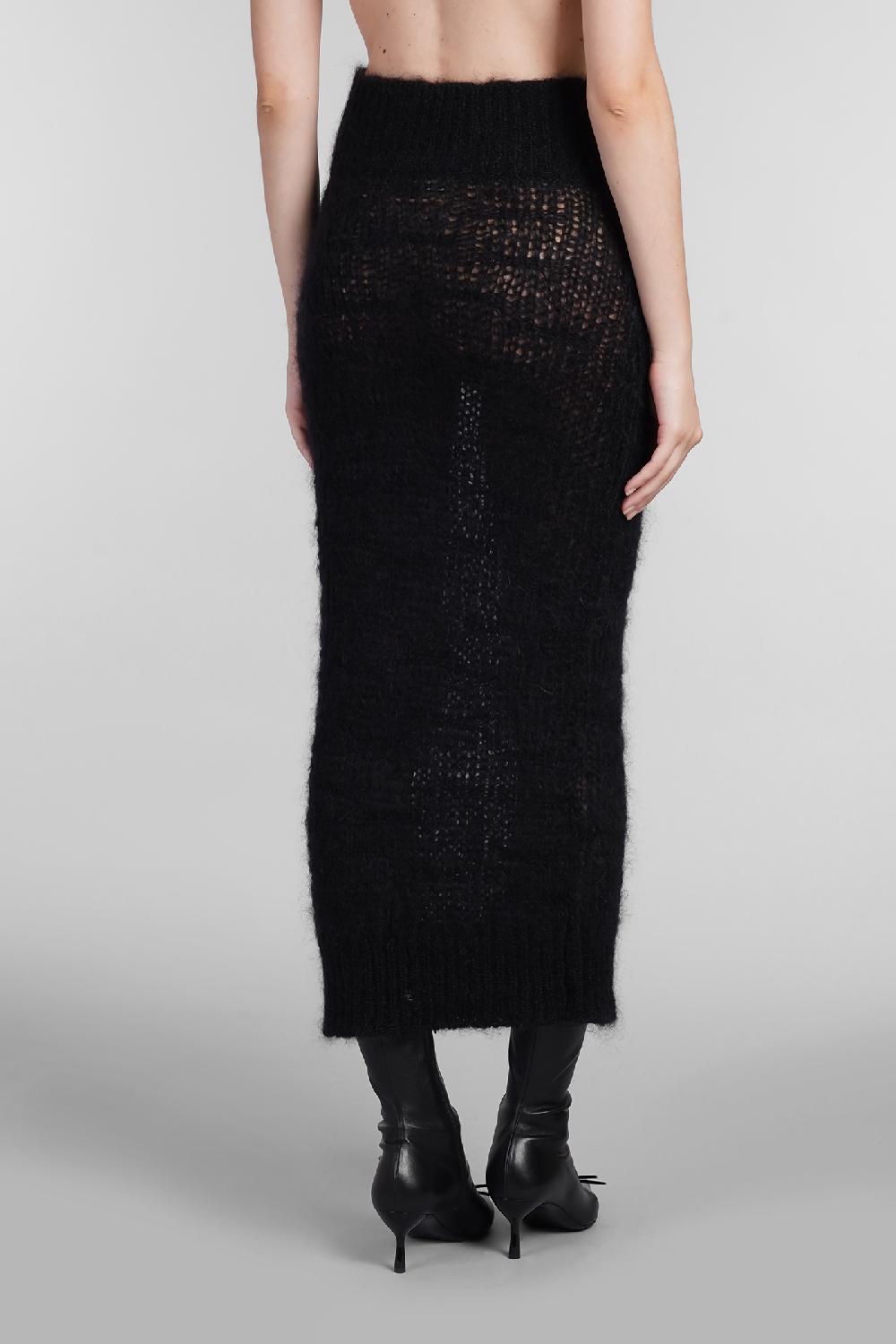 Deliberti Blumarine Gonna in lana nera cod. 403550 - Deliberti The Luxury Shopping Presa