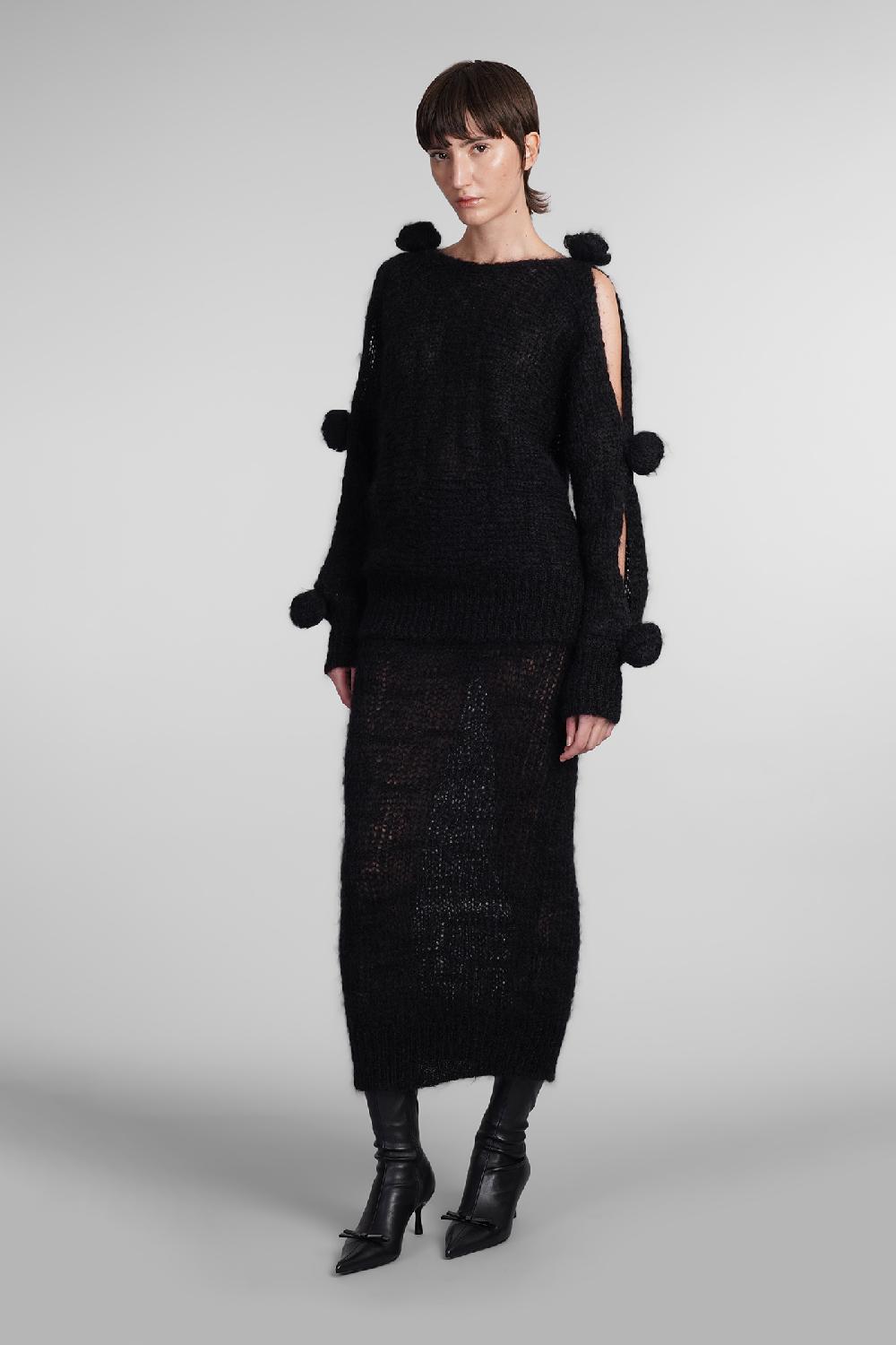 Deliberti Blumarine Maglia in lana nera cod. 406614 - Deliberti The Luxury Shopping Sconto