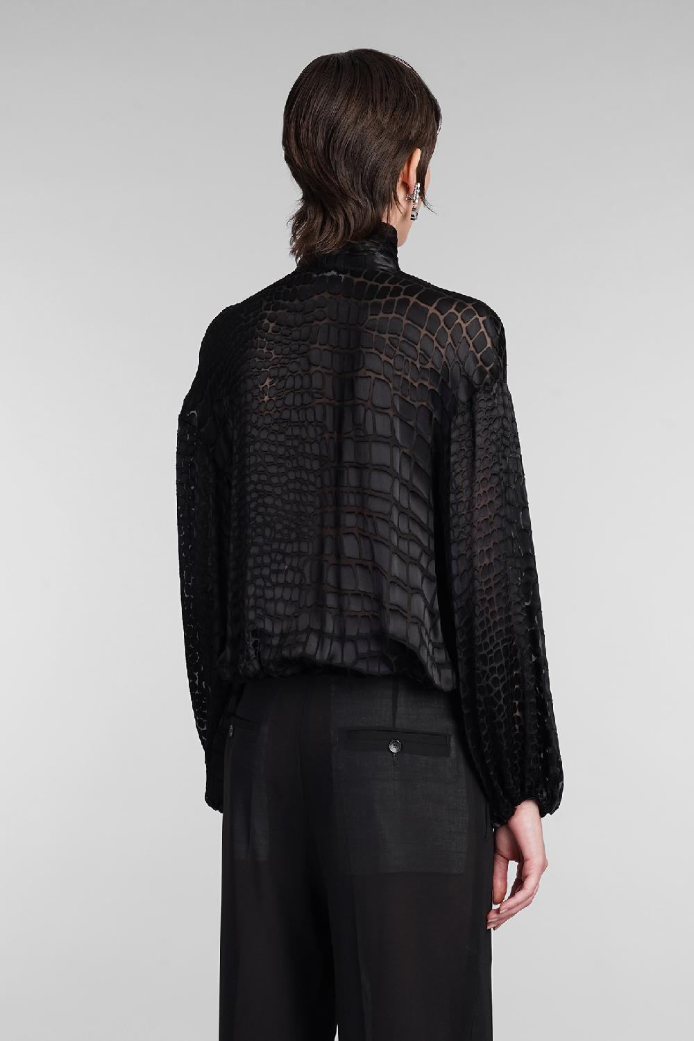 Deliberti Blumarine Blusa in viscosa nera cod. 403539 - Deliberti The Luxury Shopping Online