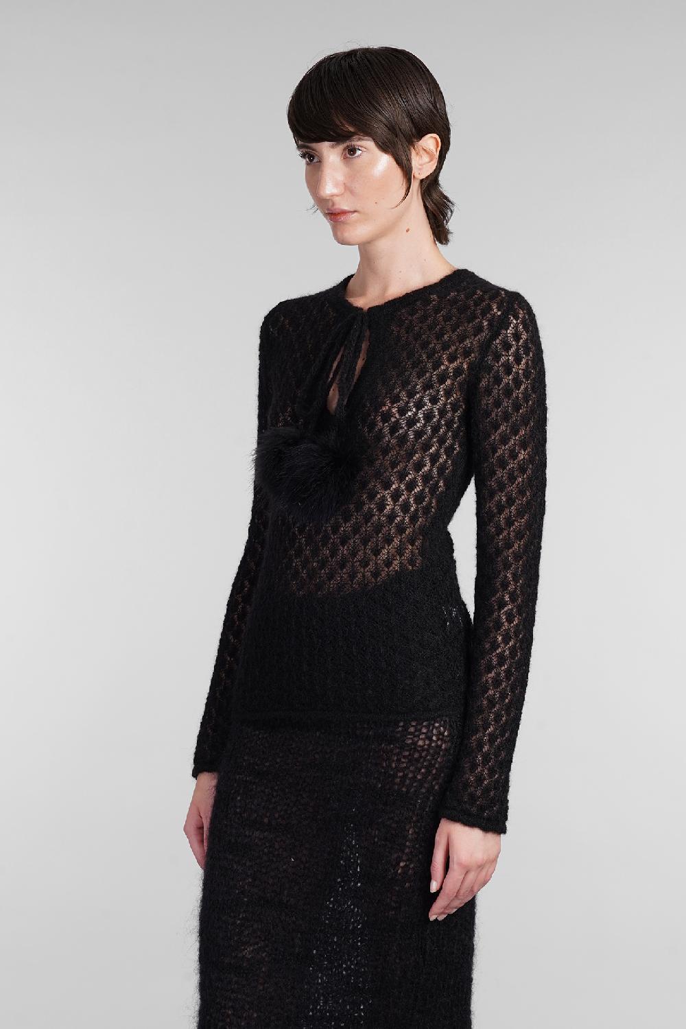 Deliberti Blumarine Maglia in poliammide nera cod. 403557 - Deliberti The Luxury Shopping Vendita Calda