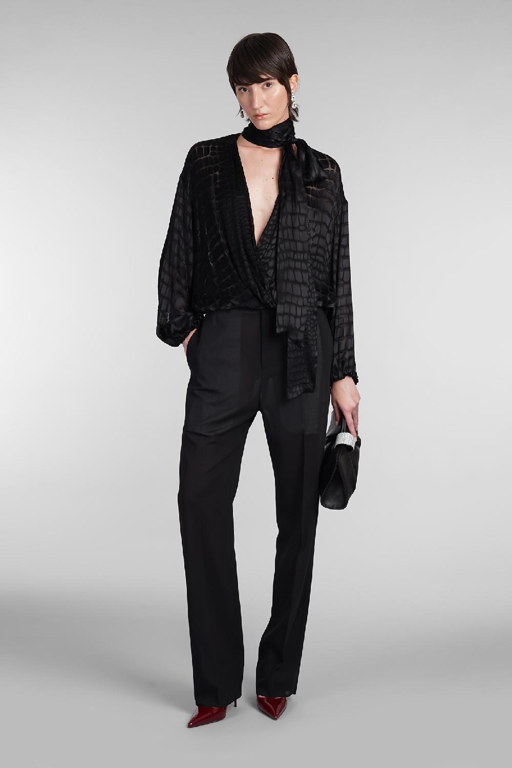 Deliberti Blumarine Pantalone in lana nera cod. 403558 - Deliberti The Luxury Shopping Hotsell