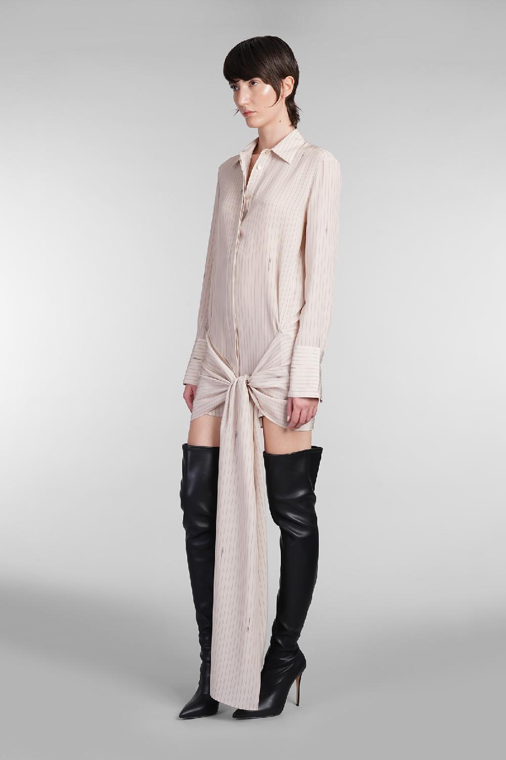 Deliberti Blumarine Abito in seta beige cod. 403547 - Deliberti The Luxury Shopping In Saldo