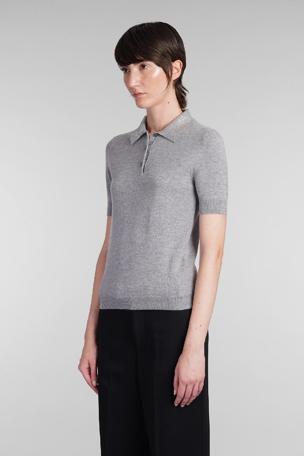 Deliberti Blumarine Polo in lana grigia cod. 403554 - Deliberti The Luxury Shopping Nuova