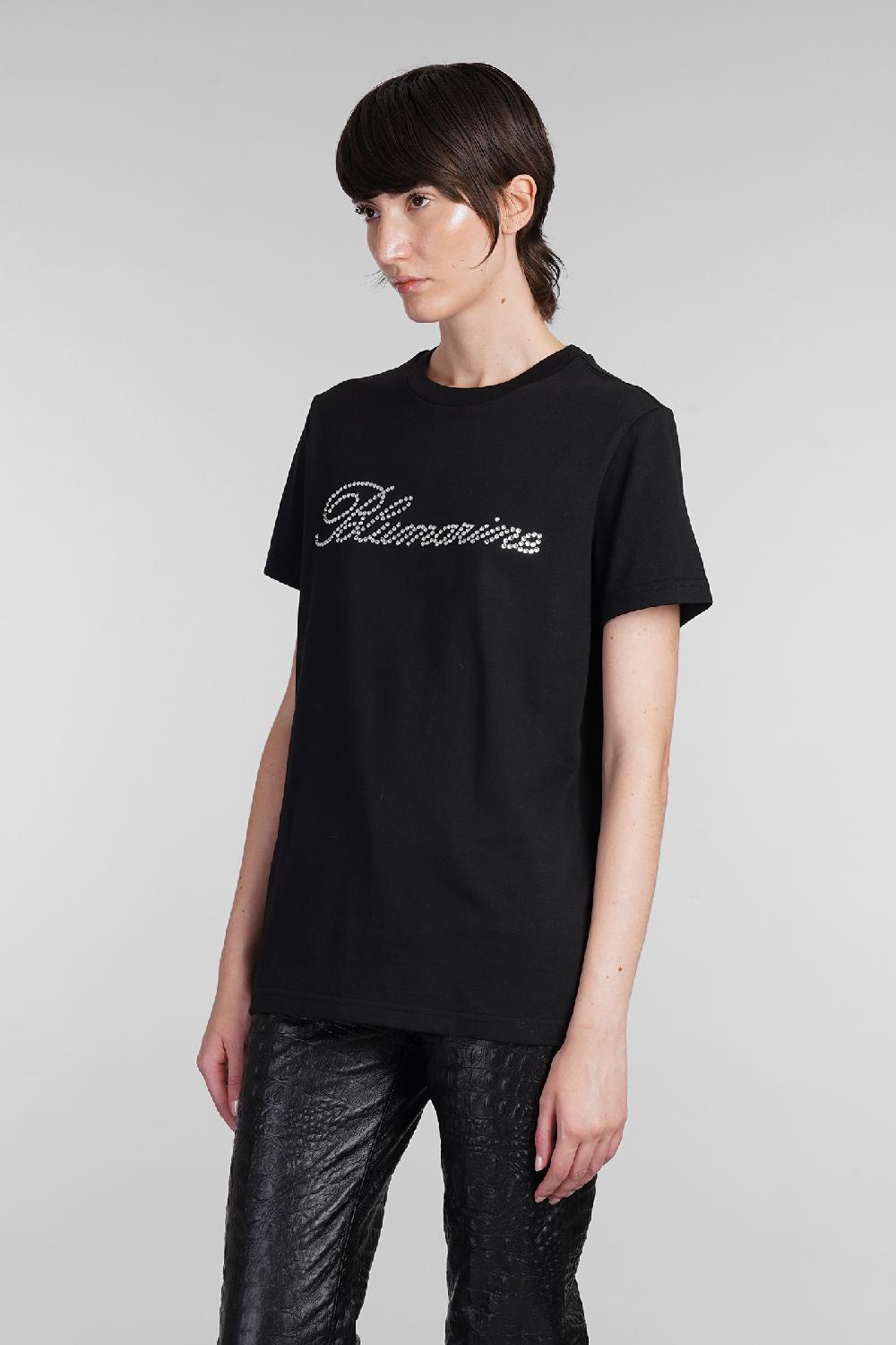 Deliberti Blumarine T-shirt in cotone nero cod. 403560 - Deliberti The Luxury Shopping Italy