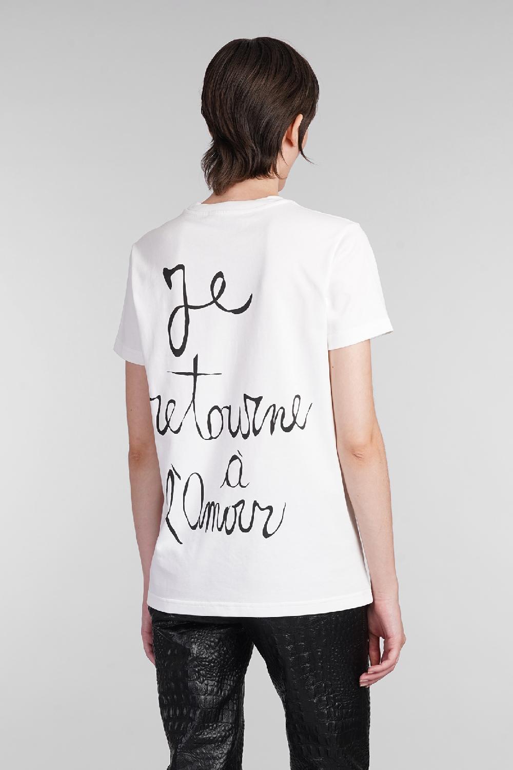 Deliberti Blumarine T-shirt in cotone bianco cod. 403561 - Deliberti The Luxury Shopping Italia