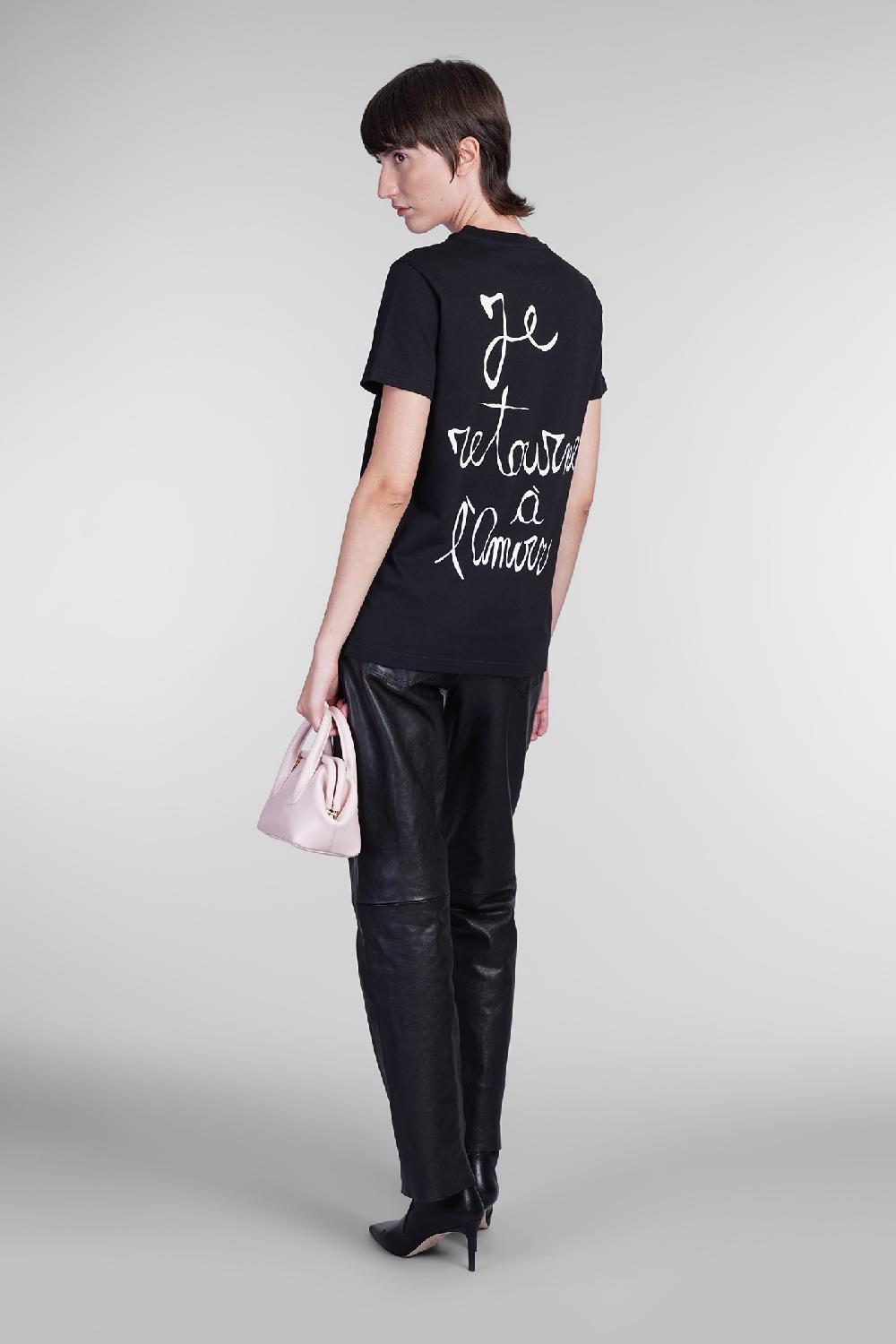 Deliberti Blumarine T-shirt in cotone nero cod. 403562 - Deliberti The Luxury Shopping 2025