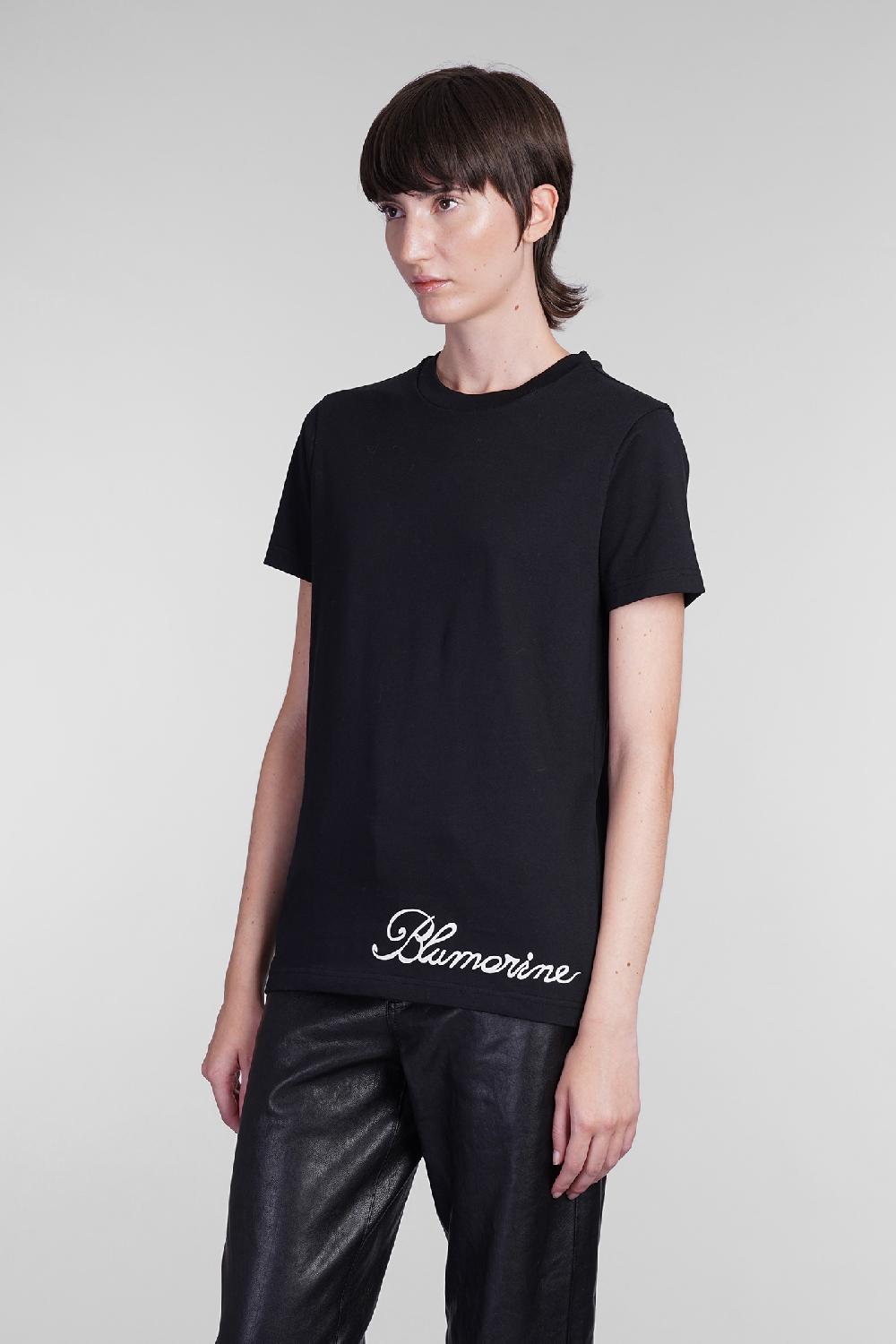 Deliberti Blumarine T-shirt in cotone nero cod. 403562 - Deliberti The Luxury Shopping 2025