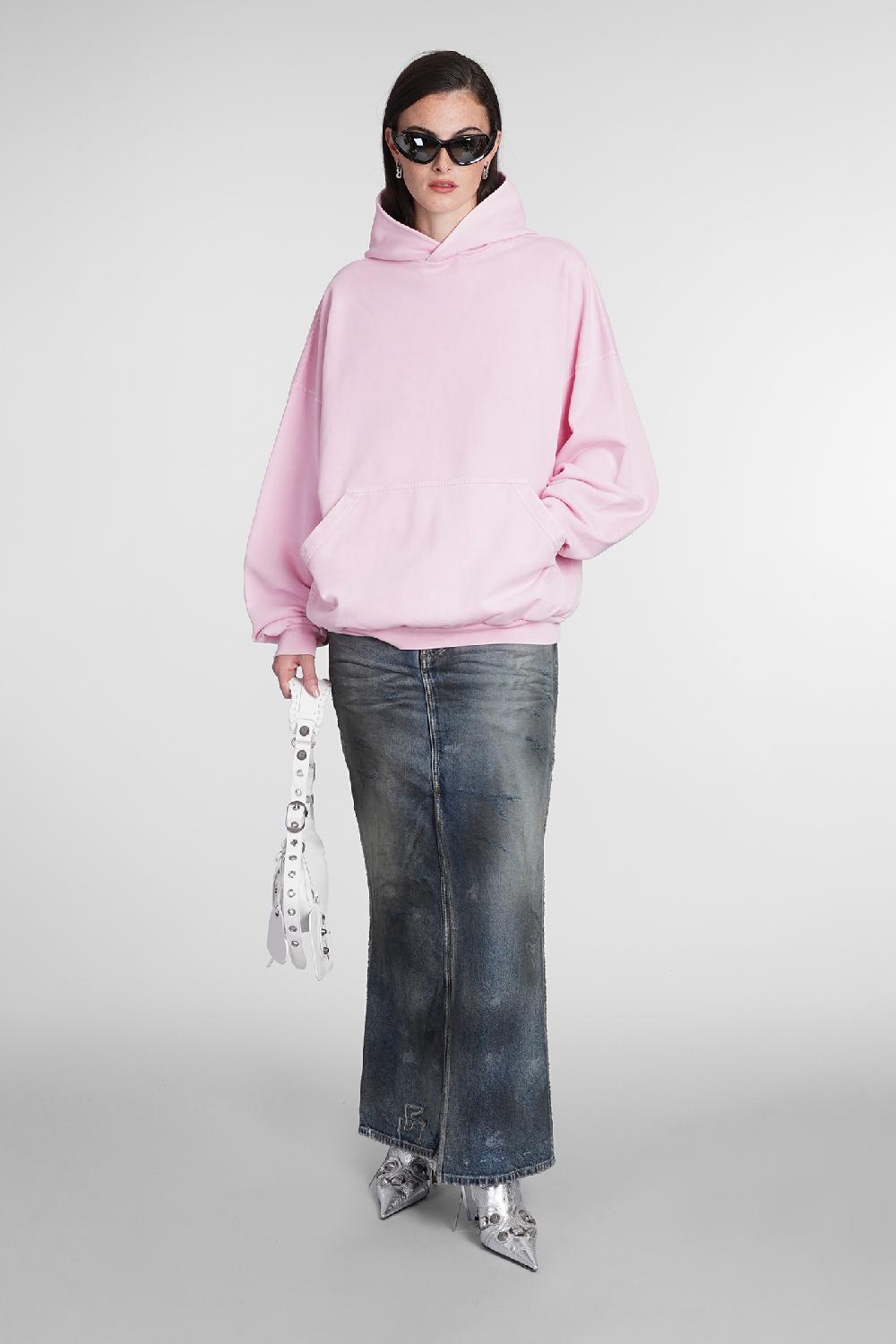 Deliberti Balenciaga Felpa in cotone rosa cod. 386201 - Deliberti The Luxury Shopping Pezzi Unici