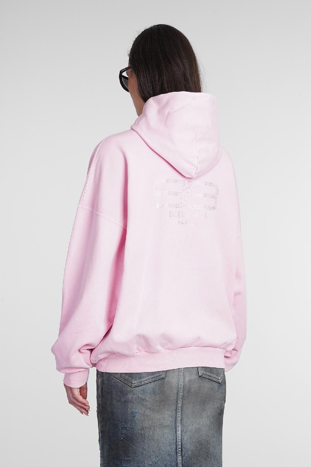 Deliberti Balenciaga Felpa in cotone rosa cod. 386201 - Deliberti The Luxury Shopping Pezzi Unici