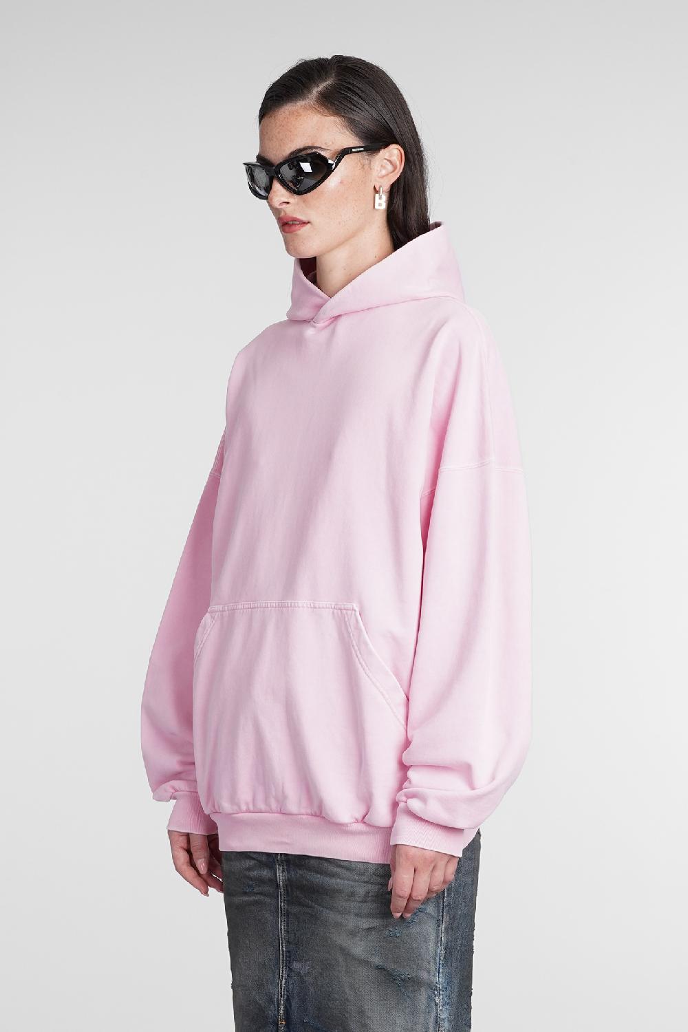 Deliberti Balenciaga Felpa in cotone rosa cod. 386201 - Deliberti The Luxury Shopping Pezzi Unici