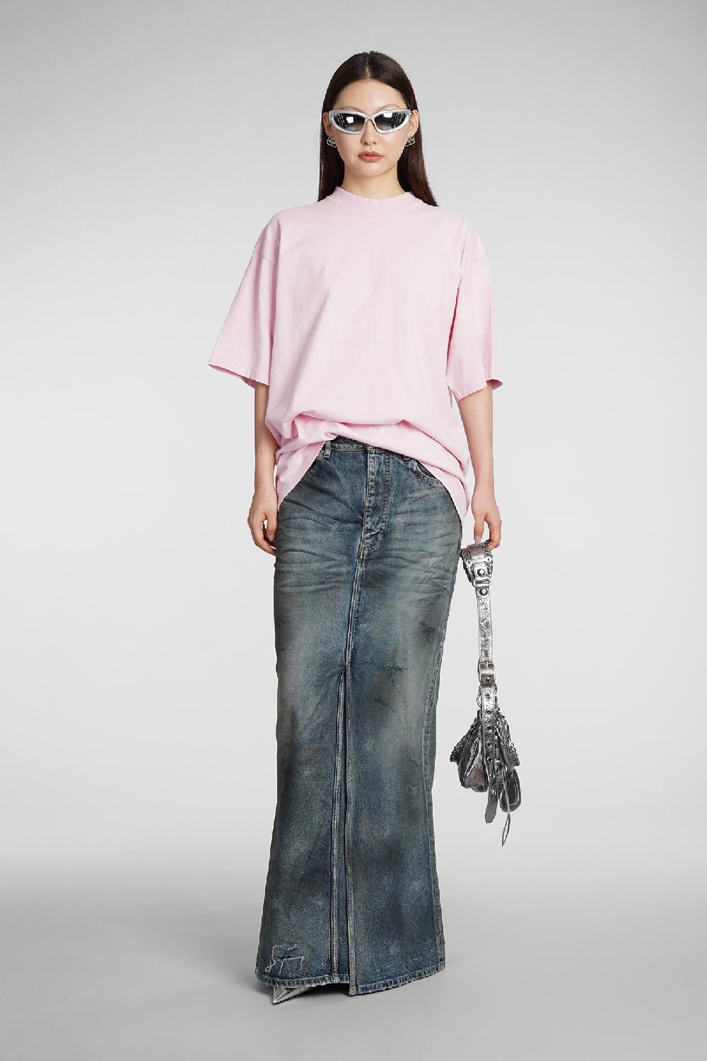 Deliberti Balenciaga Gonna in cotone blu cod. 383716 - Deliberti The Luxury Shopping Qualità Garantita