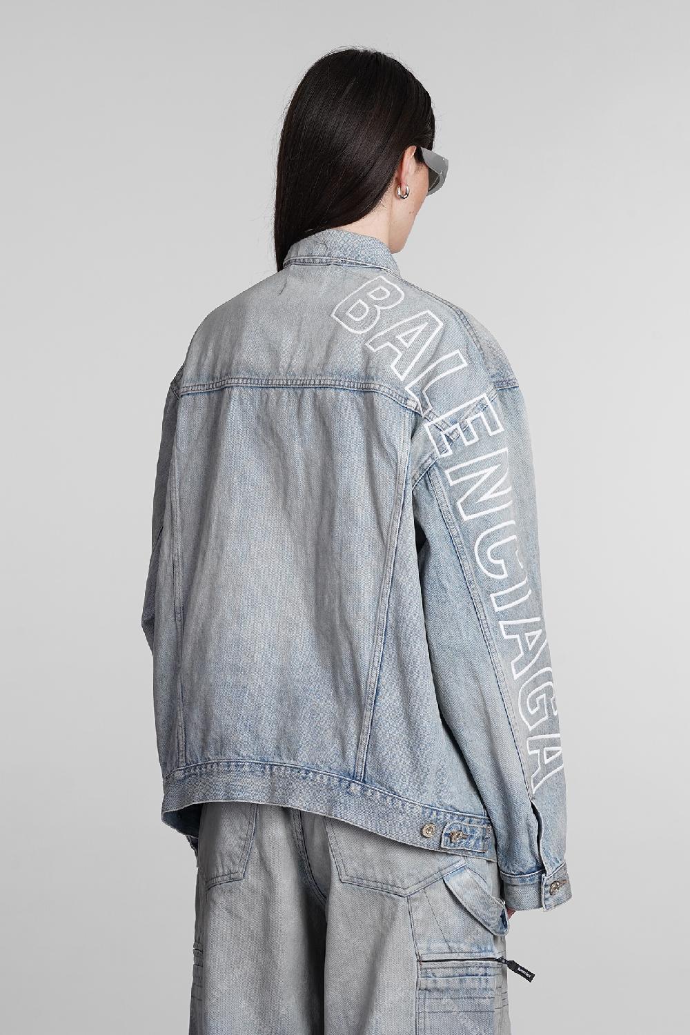 Deliberti Balenciaga Giacche denim in cotone blu cod. 395006 - Deliberti The Luxury Shopping Negozi Online