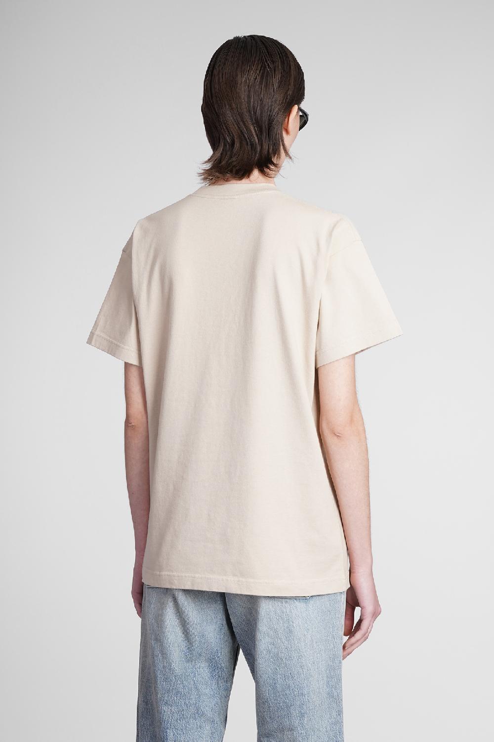 Deliberti Balenciaga T-shirt in cotone beige cod. 371692 - Deliberti The Luxury Shopping Consegna Veloce