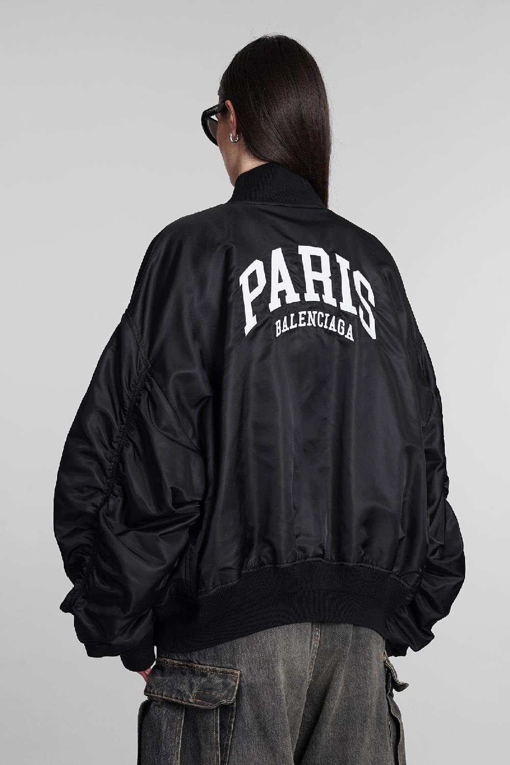 Deliberti Balenciaga Bomber in poliammide nera cod. 394986 - Deliberti The Luxury Shopping Promozione Limitata