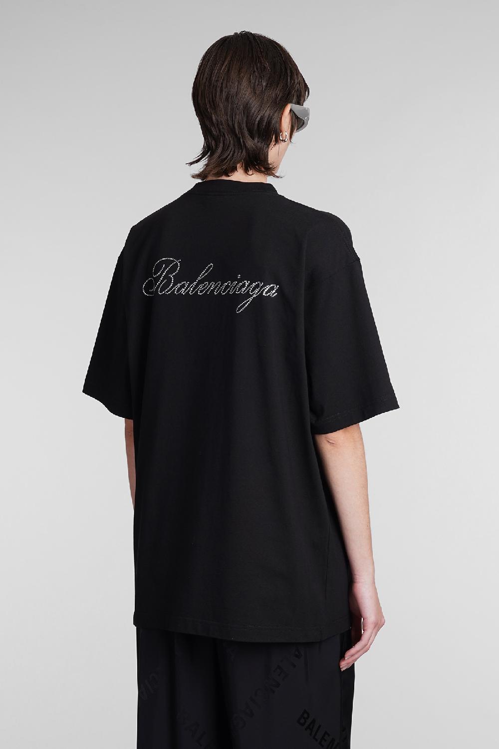 Deliberti Balenciaga T-shirt in cotone nero cod. 393398 - Deliberti The Luxury Shopping Affare Del Giorno