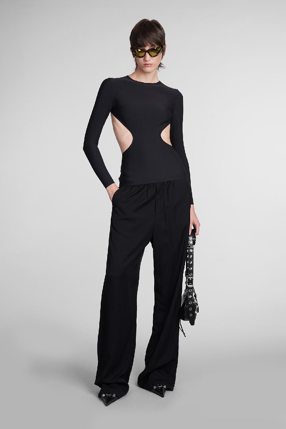 Deliberti Balenciaga Topwear in nylon nero cod. 398894 - Deliberti The Luxury Shopping Sottocosto