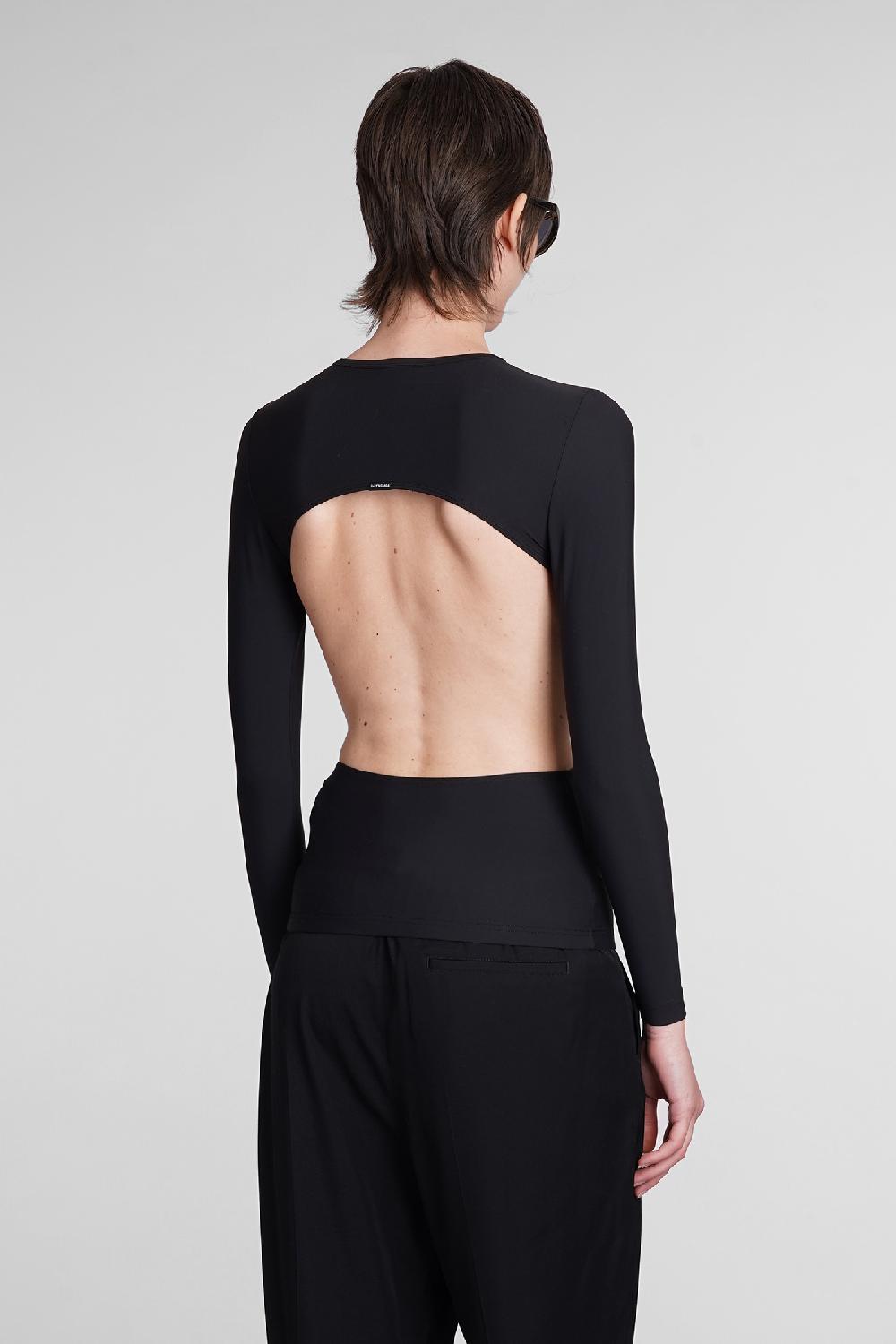 Deliberti Balenciaga Topwear in nylon nero cod. 398894 - Deliberti The Luxury Shopping Sottocosto