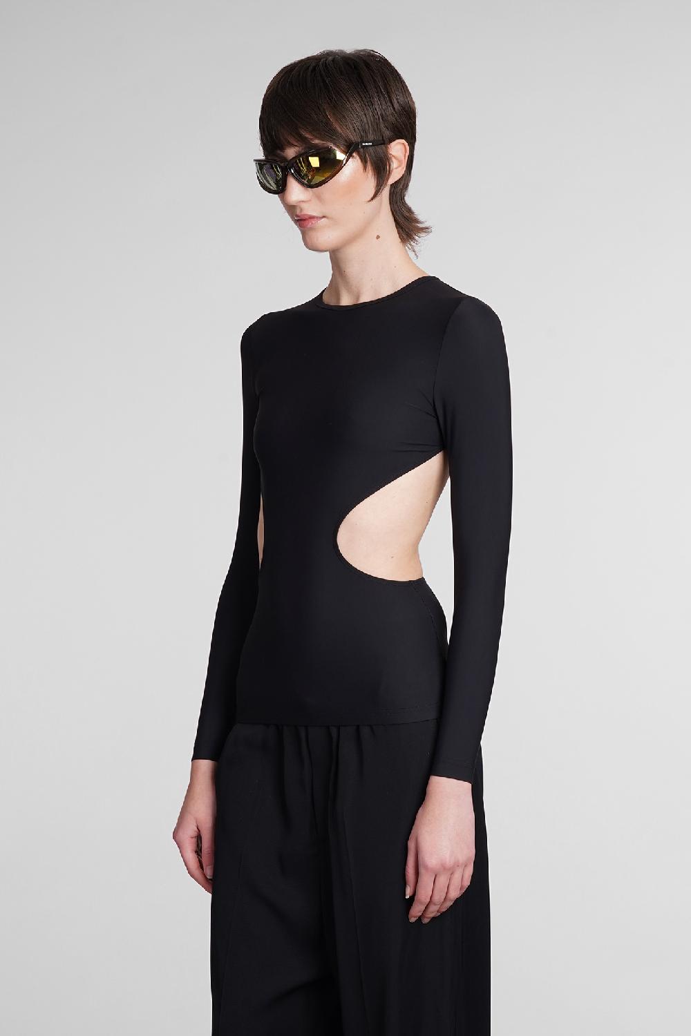 Deliberti Balenciaga Topwear in nylon nero cod. 398894 - Deliberti The Luxury Shopping Sottocosto