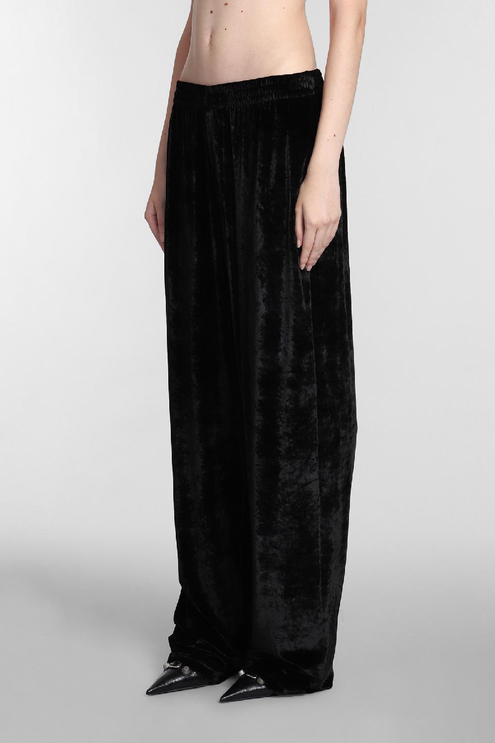 Deliberti Balenciaga Pantalone in viscosa nera cod. 381732 - Deliberti The Luxury Shopping Convenienza