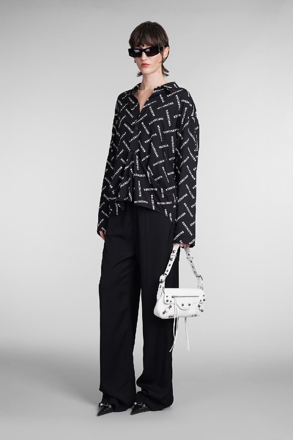 Deliberti Balenciaga Camicia in viscosa nera cod. 393396 - Deliberti The Luxury Shopping Presa