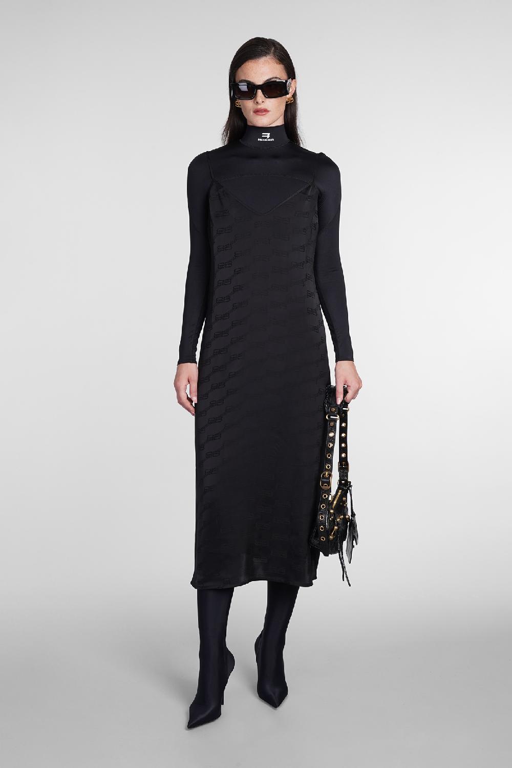 Deliberti Balenciaga Abito in viscosa nera cod. 386214 - Deliberti The Luxury Shopping Offerta