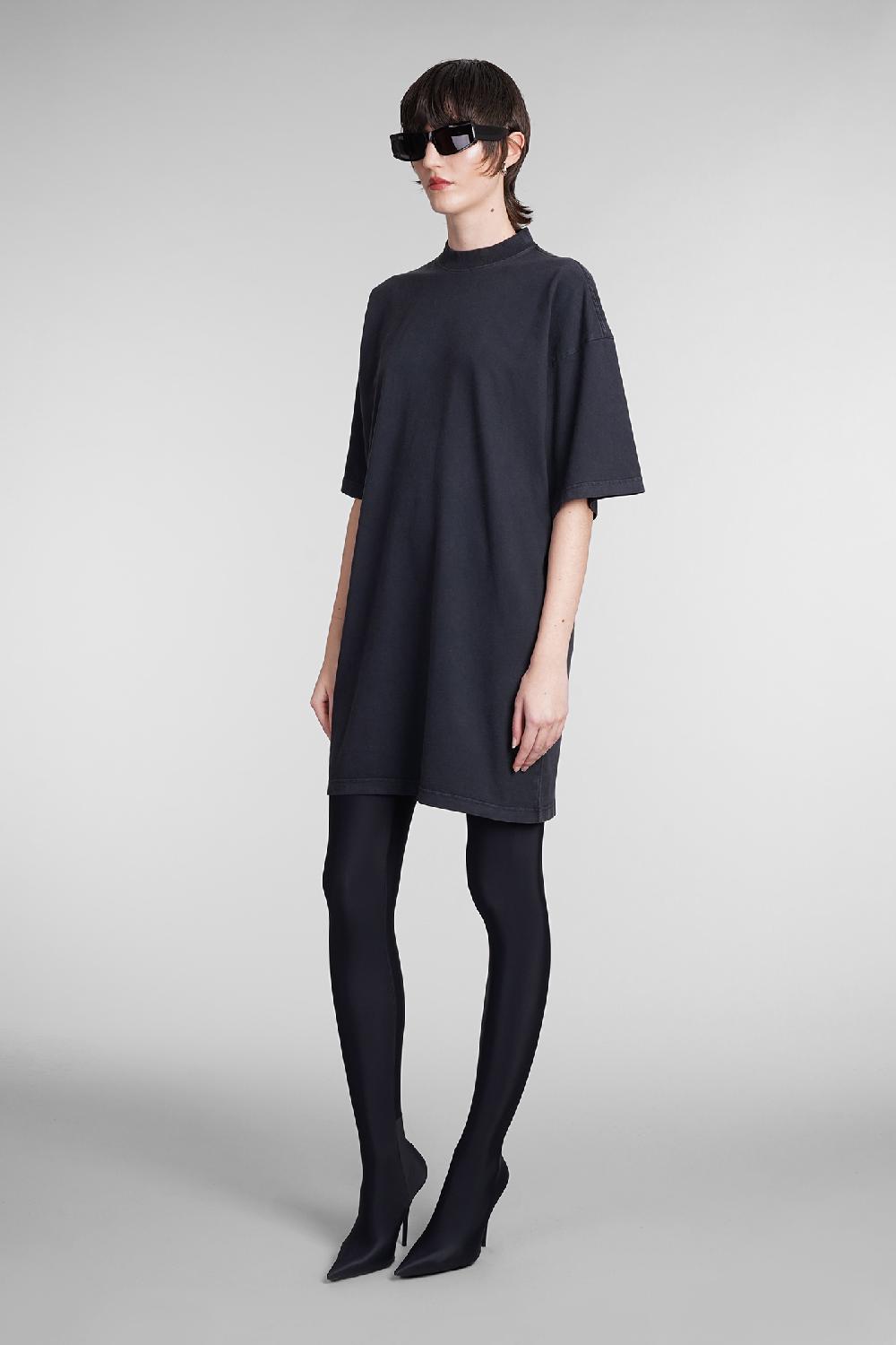 Deliberti Balenciaga Abito in cotone nero cod. 393400 - Deliberti The Luxury Shopping Economico