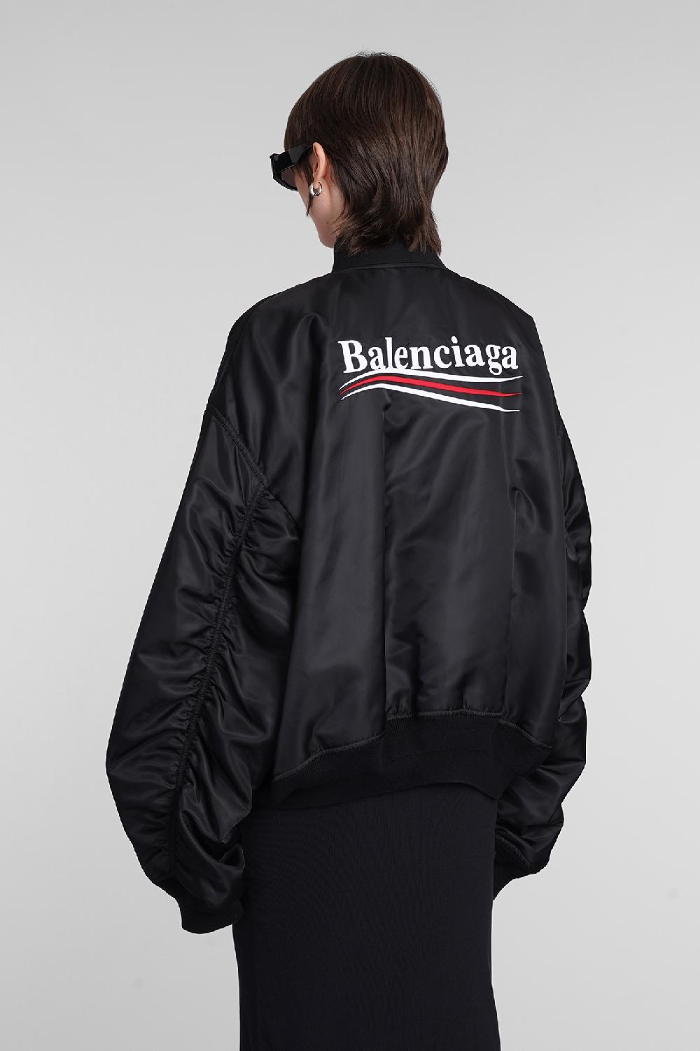 Deliberti Balenciaga Bomber in poliammide nera cod. 398345 - Deliberti The Luxury Shopping Online