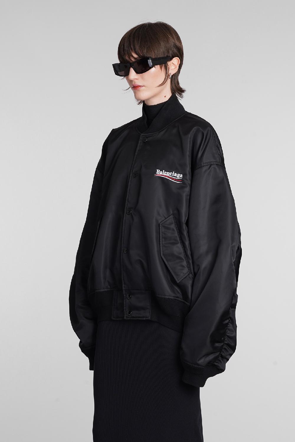 Deliberti Balenciaga Bomber in poliammide nera cod. 398345 - Deliberti The Luxury Shopping Online