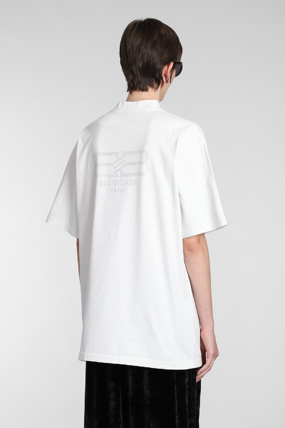 Deliberti Balenciaga T-shirt in cotone bianco cod. 381735 - Deliberti The Luxury Shopping Vendite Flash